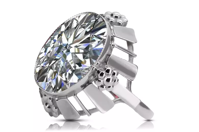 Zircon Sterling silver 925 Ring Vintage Jewlery vrc043s